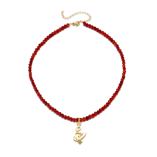 Red Agate Eshgh Necklace - OMID