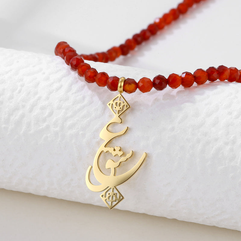 Red Agate Eshgh Necklace - OMID