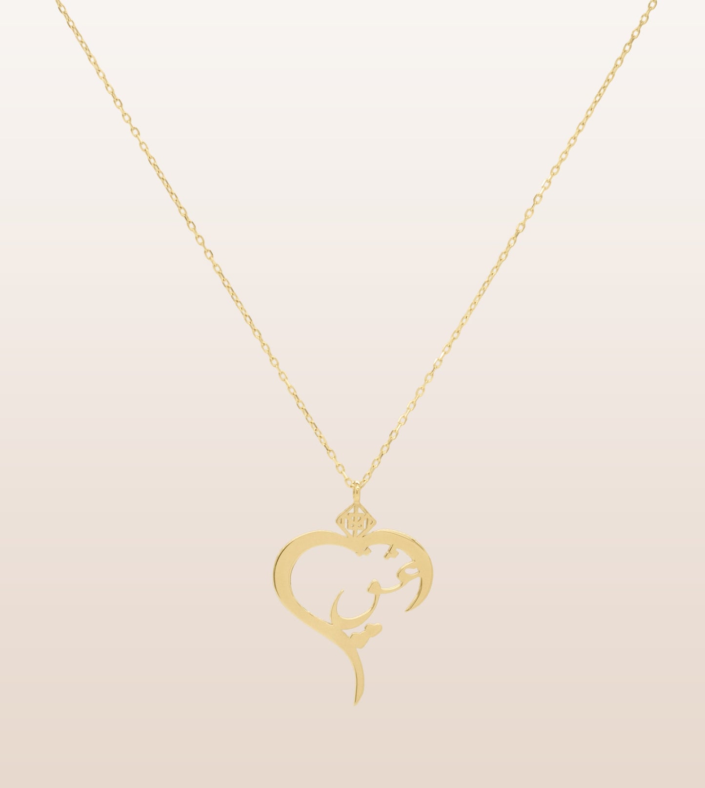 Eshgh Heart Necklace Solid Gold - OMID